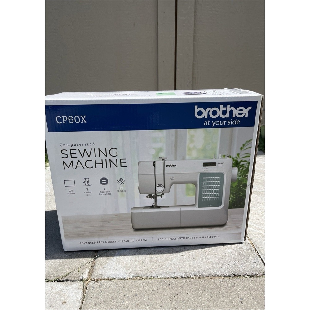 Brother CP60X Computerized Sewing Machine, 60 Built-in Stitches, LCD Display,...